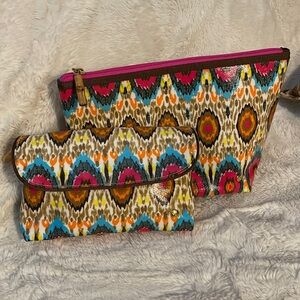 Stephanie Johnson makeup bag 2 piece set